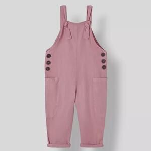 Mayoral Girl's Pink Blush Overall With Side Pockets Size 5